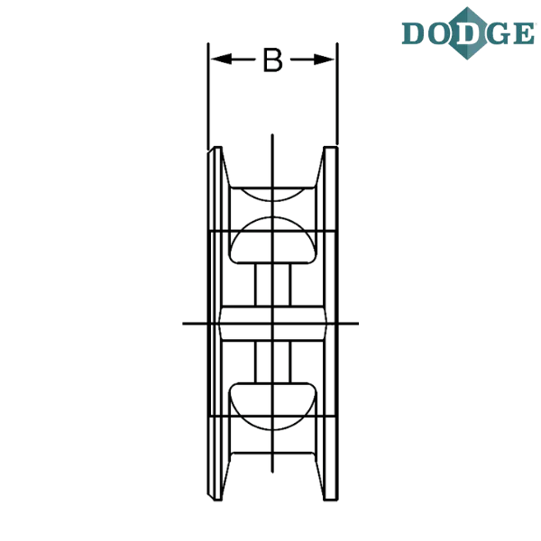 010032 DODGE - 2 11/16 SOLID IRON COLLAR