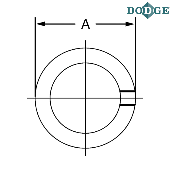 040003 DODGE - 5/16 SOLID STEEL COLLAR