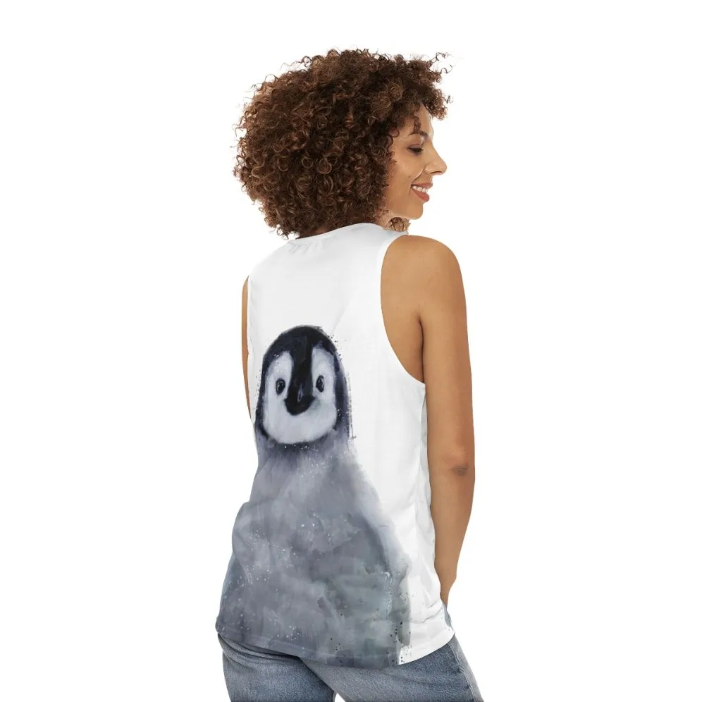 Adorable Penguin Unisex Tank Top for Nature Lovers