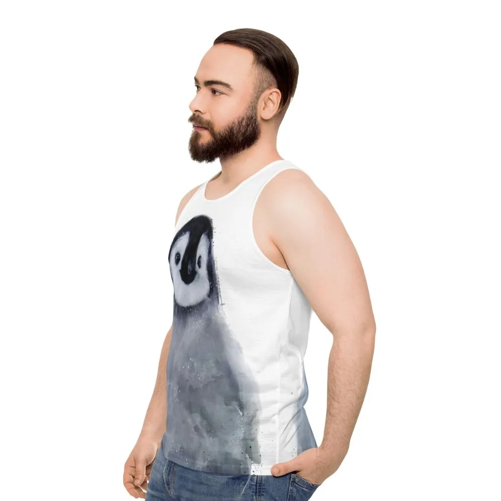 Adorable Penguin Unisex Tank Top for Nature Lovers