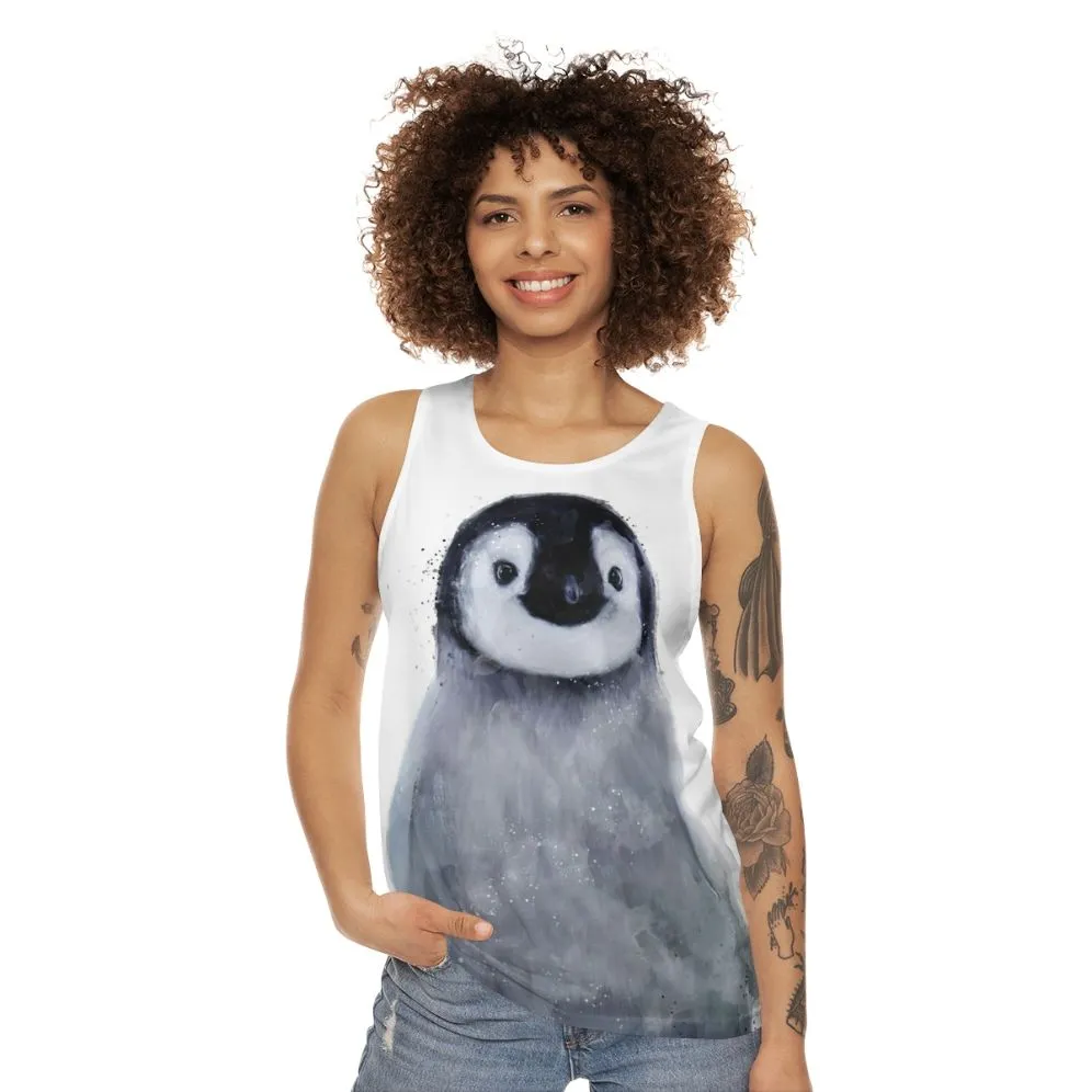 Adorable Penguin Unisex Tank Top for Nature Lovers