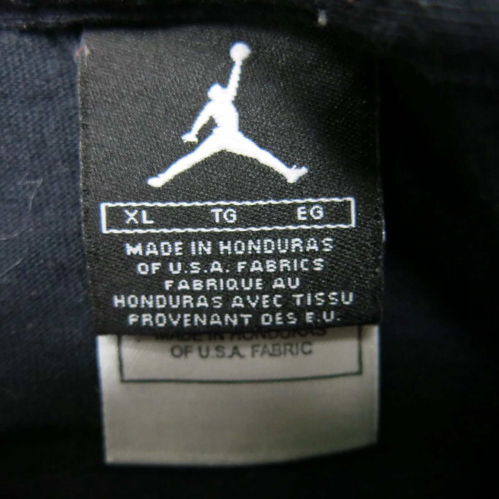 Air Jordan Mens Pullover T Shirt Short Sleeves Crew Neck Black Size X Large