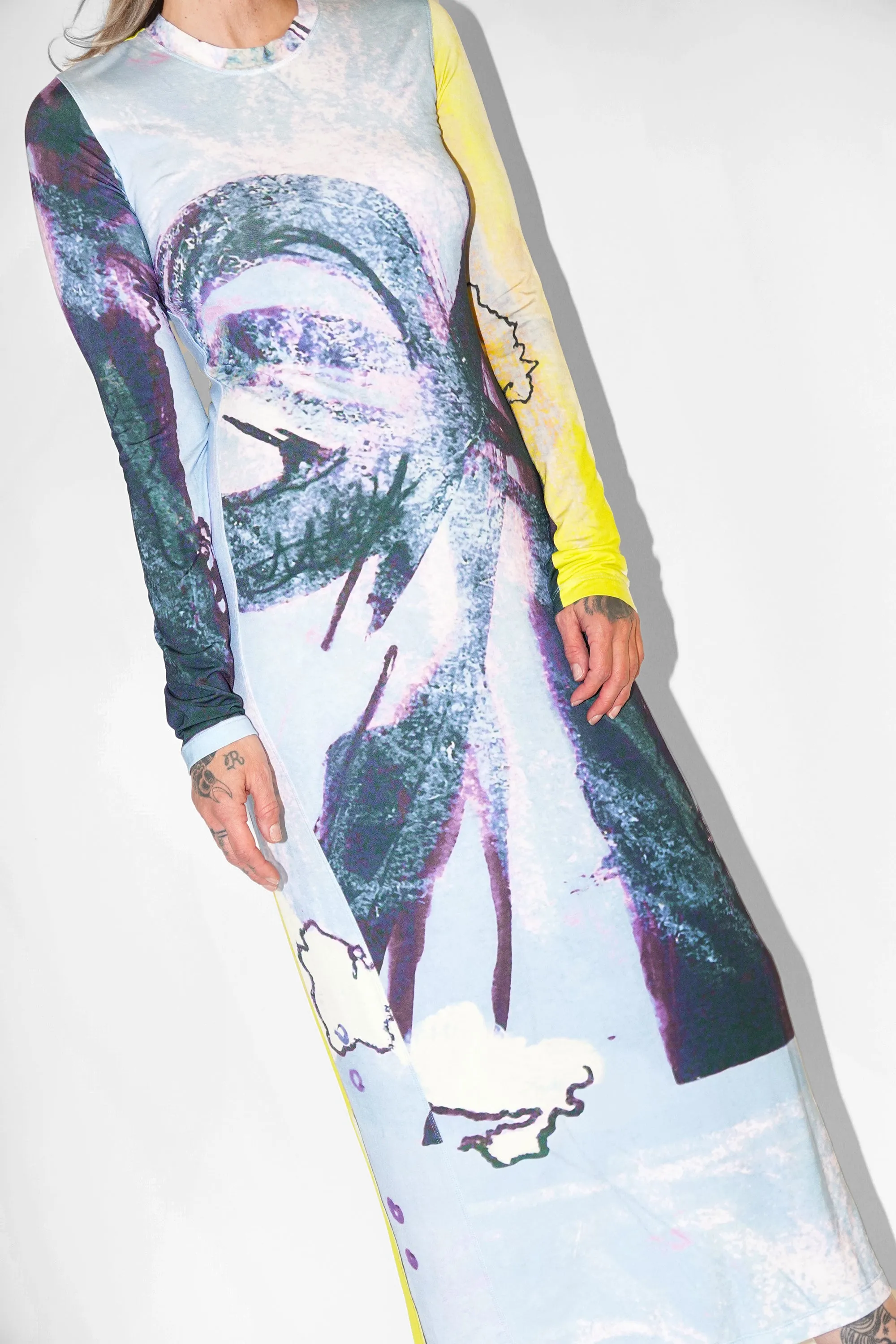 Almada Dress in Sky Blue