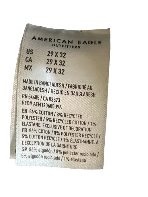 American Eagle Men's Athletic Skinny Fit Medium Wash Jeans Blue (Size: 29 x 32)