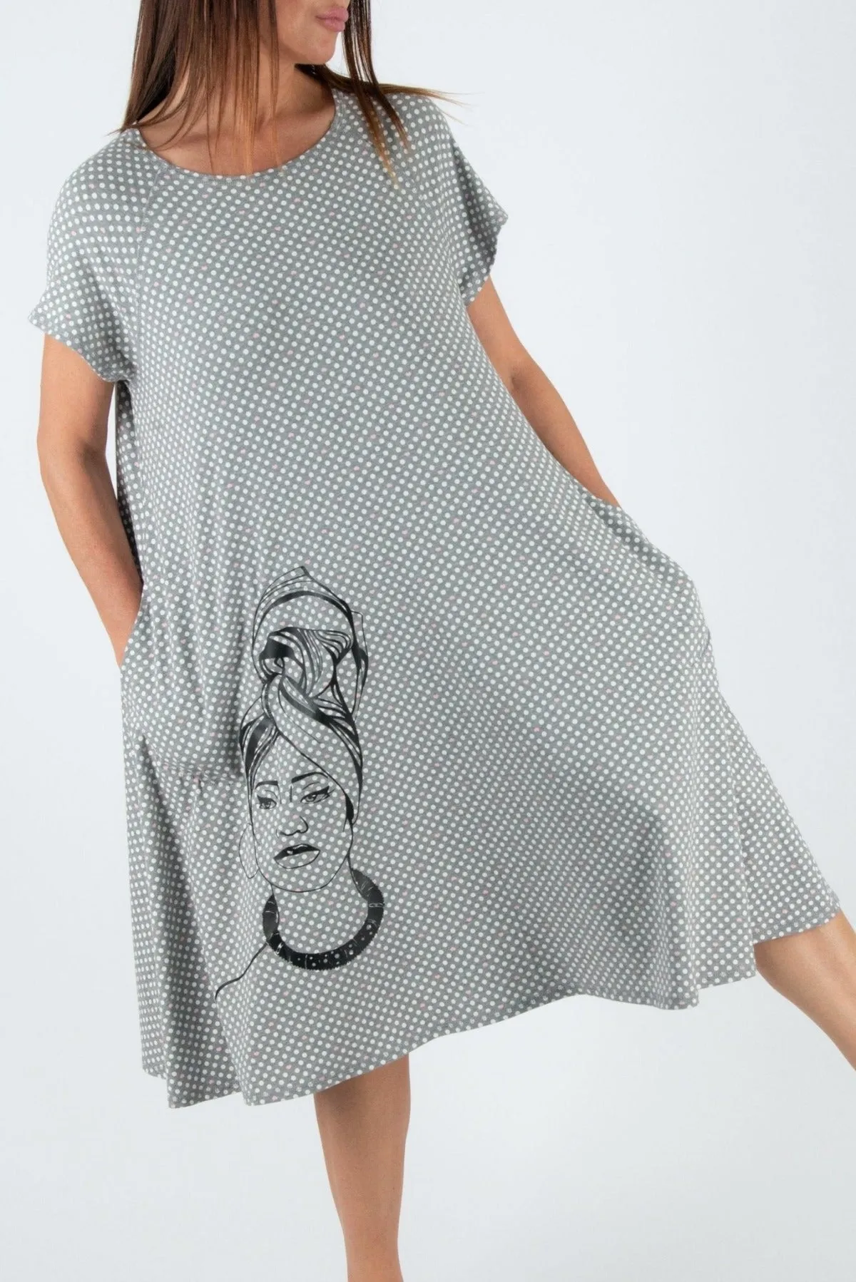 ASIA dress with print on SALE