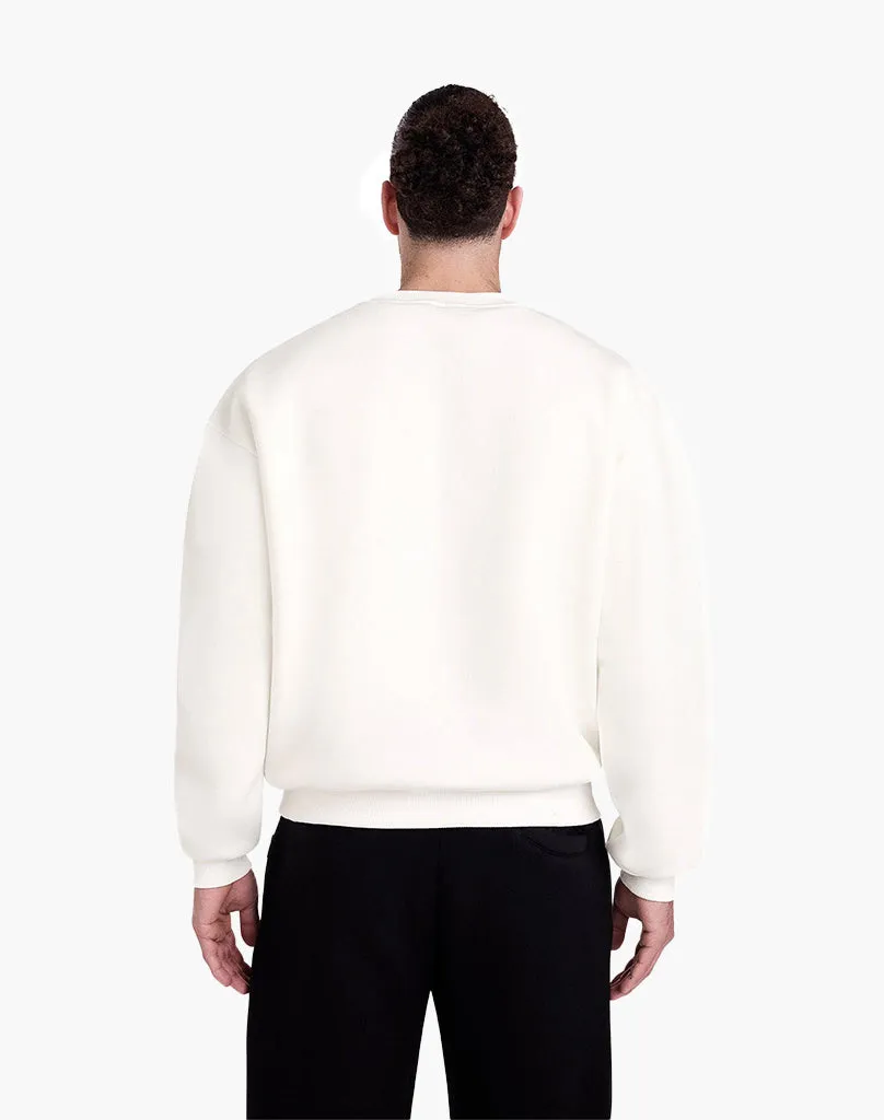 BASIC SWEATER (CREAM WHITE)