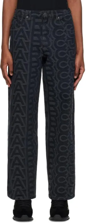 Black 'The Monogram' Jeans