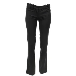 Black Wool Jeans Trousers