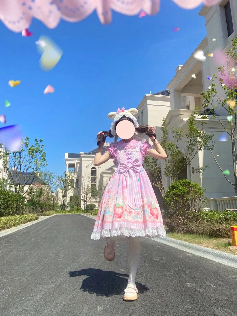 (Buyforme)Night Never Sleeps~ Kawaii Lolita Printed JSK Dress