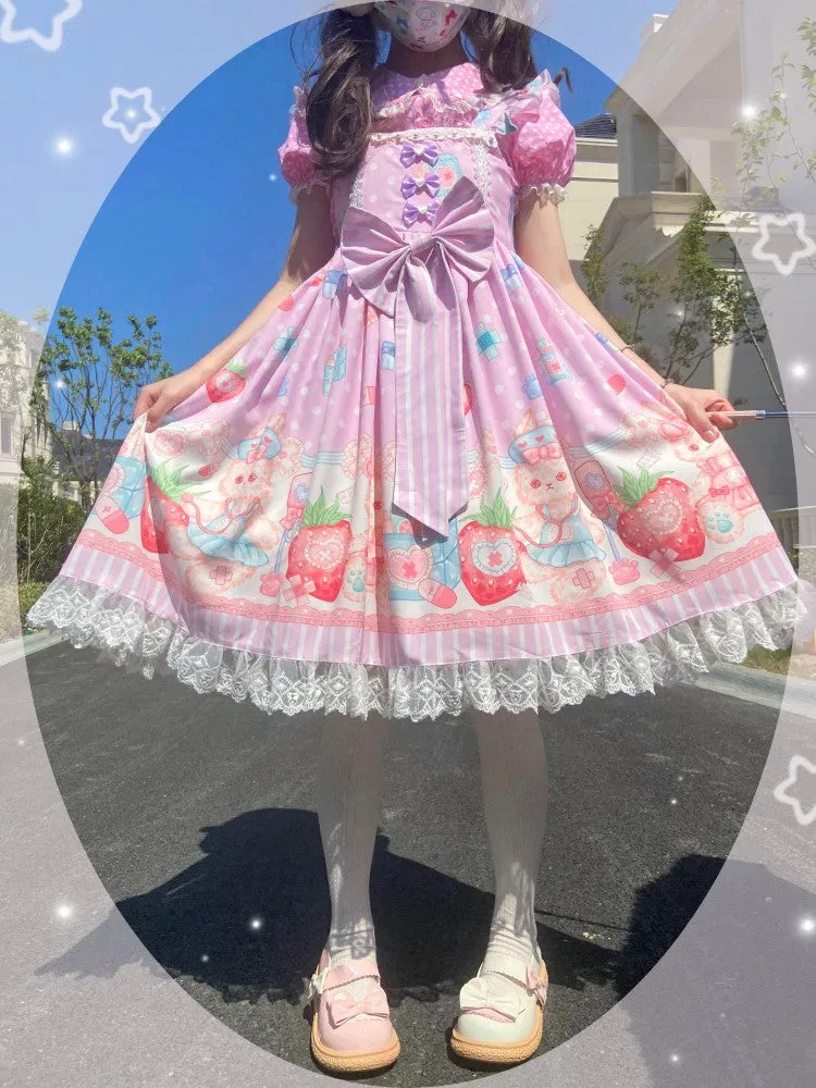 (Buyforme)Night Never Sleeps~ Kawaii Lolita Printed JSK Dress