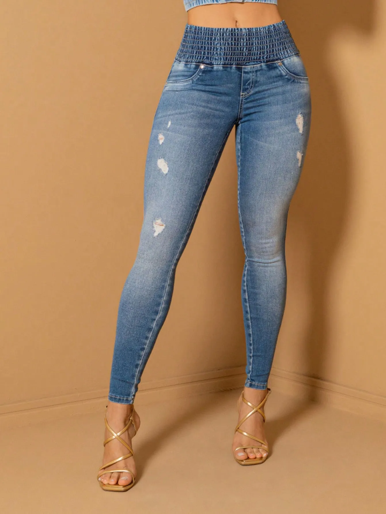 Calça Feminina Pit Bull Jeans Modeladora Com Bojo Removível 64105