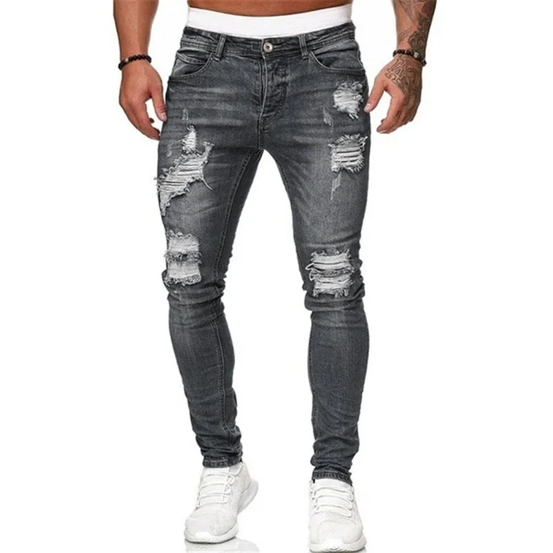 Casual Ripped   Jeans