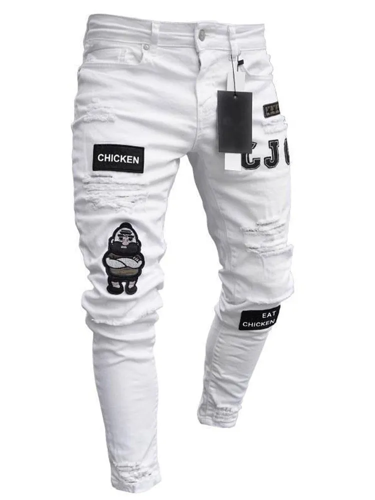 Casual Ripped   Jeans