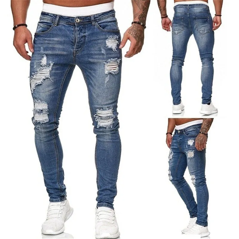 Casual Ripped   Jeans