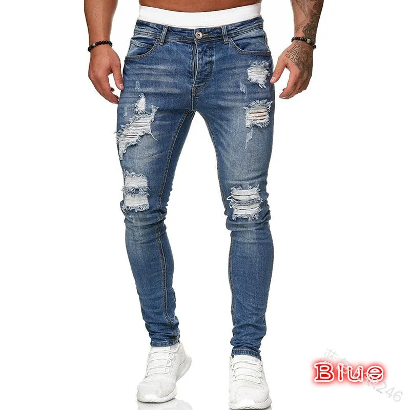 Casual Ripped   Jeans