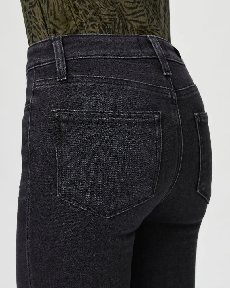 Claudine with Raw Hem Jeans - Black Lotus