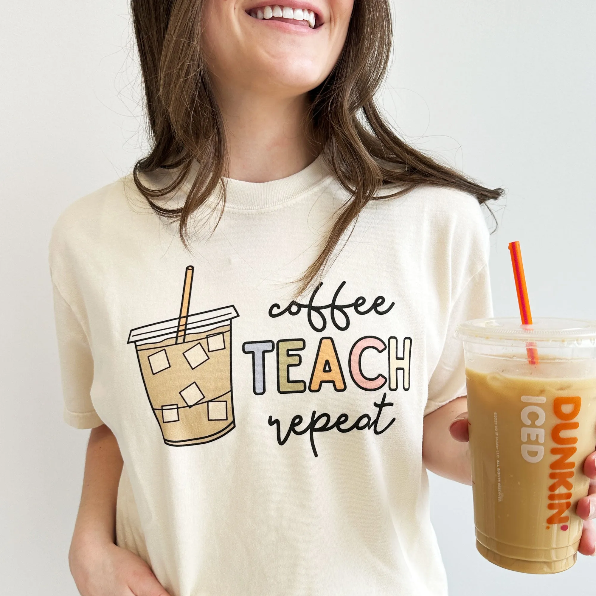 Coffee, Teach, Repeat Comfort Colors T-Shirt