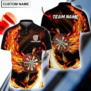 Coolspod Breath Of Fire Multilcolor Darts Personalized Name, Gift for Dart Lovers
