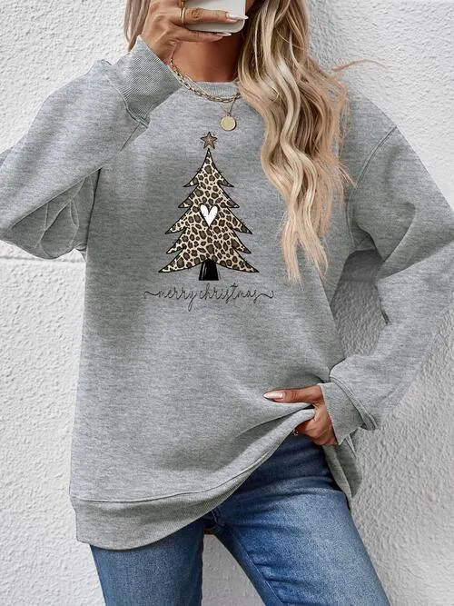 Cozy Christmas Tree Long Sleeve Pullover - Festive Winter Sweater