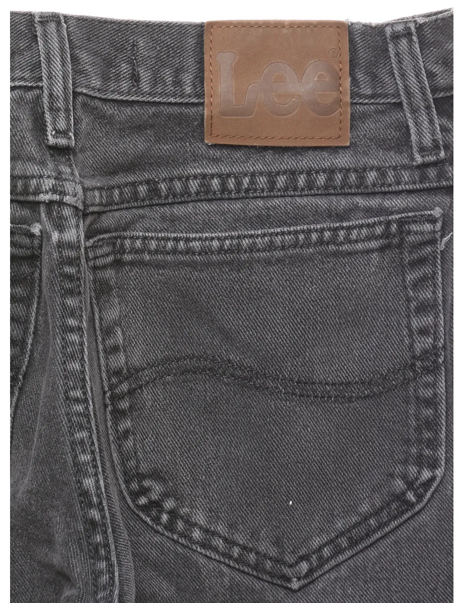 Distressed Black Lee Jeans - W26 L30