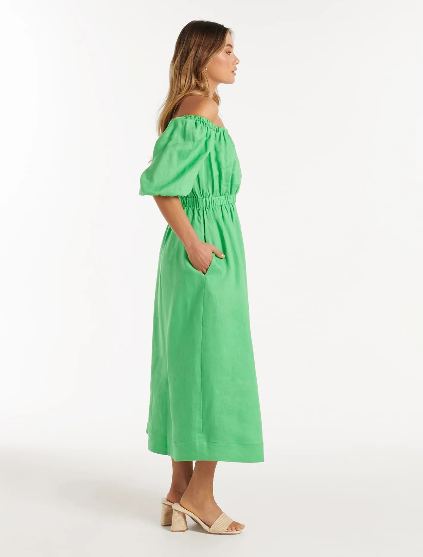 Eloise Off Shoulder Midi Dress