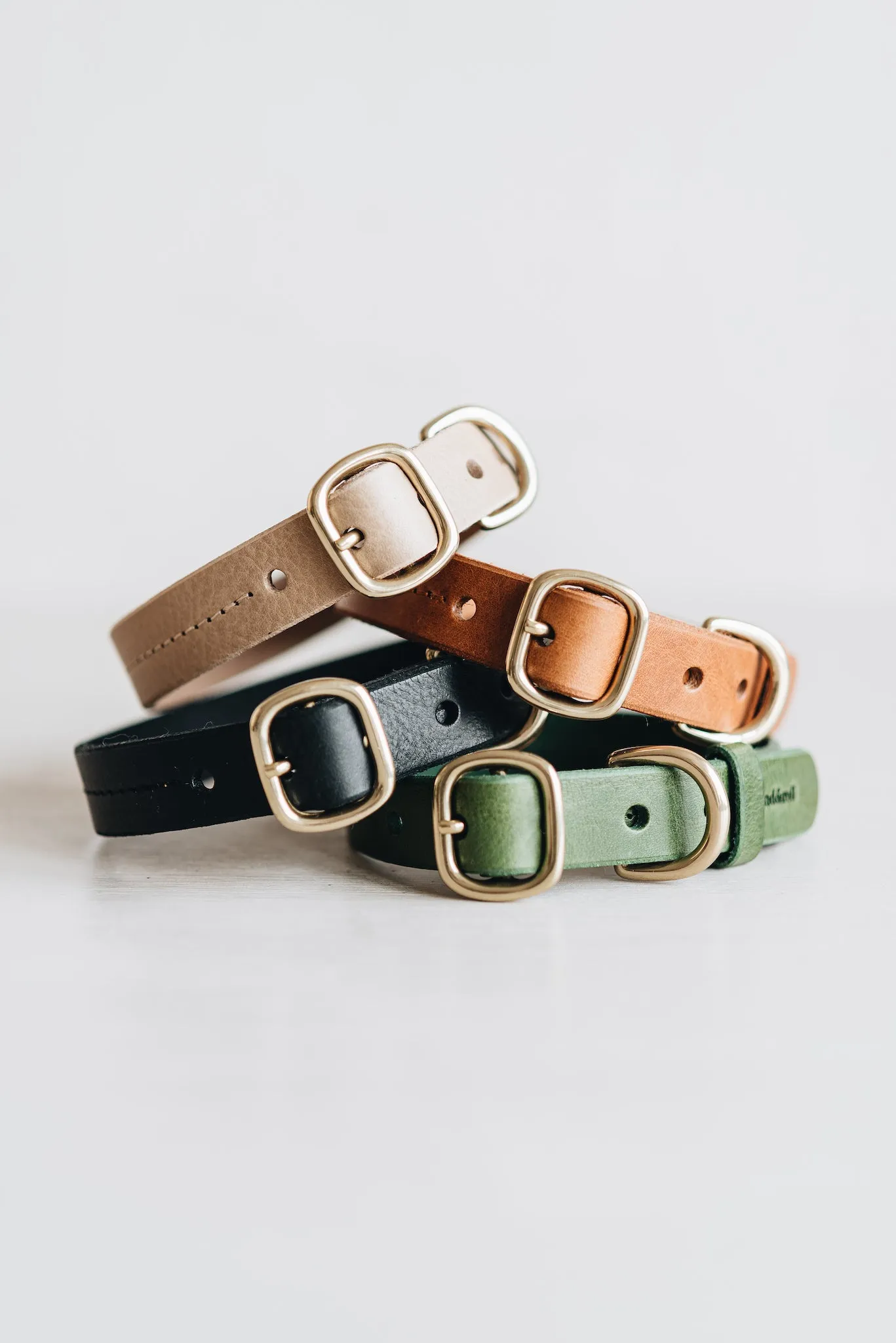 Fir Leather Dog Collar
