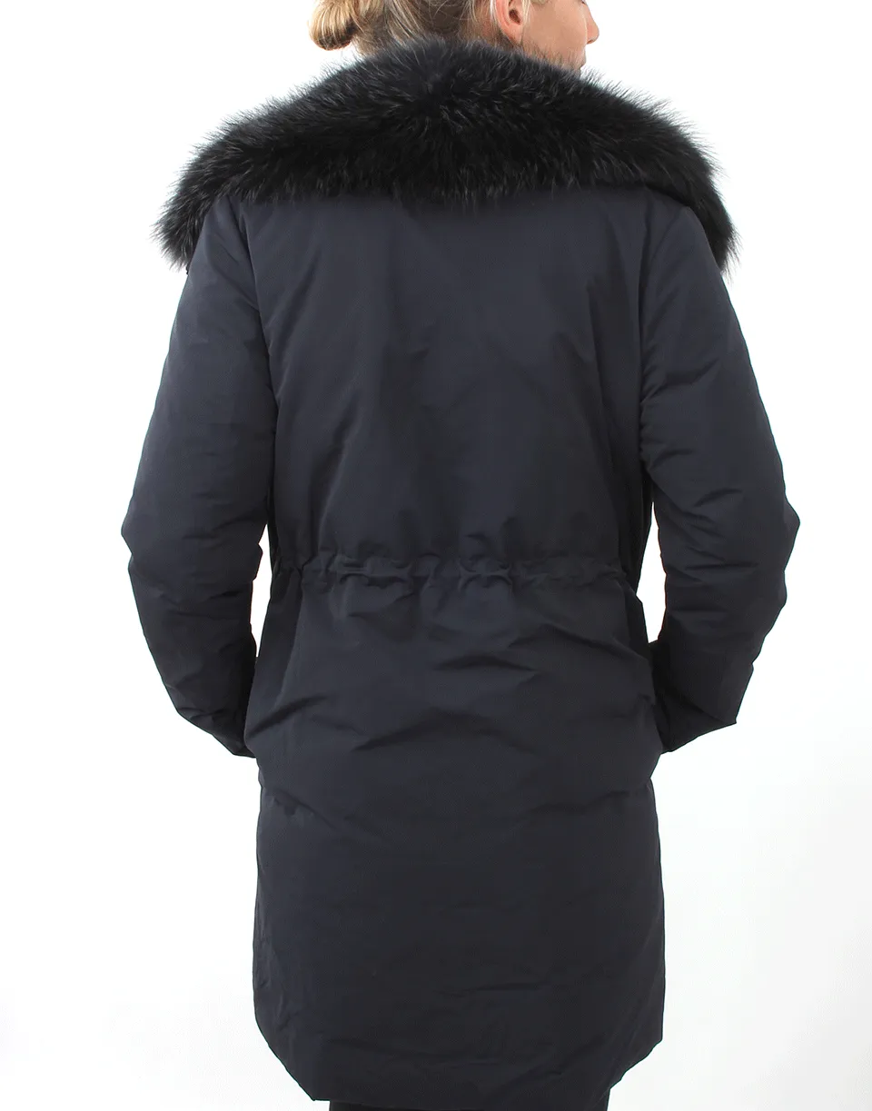 Fox Collar Puffer Jacket