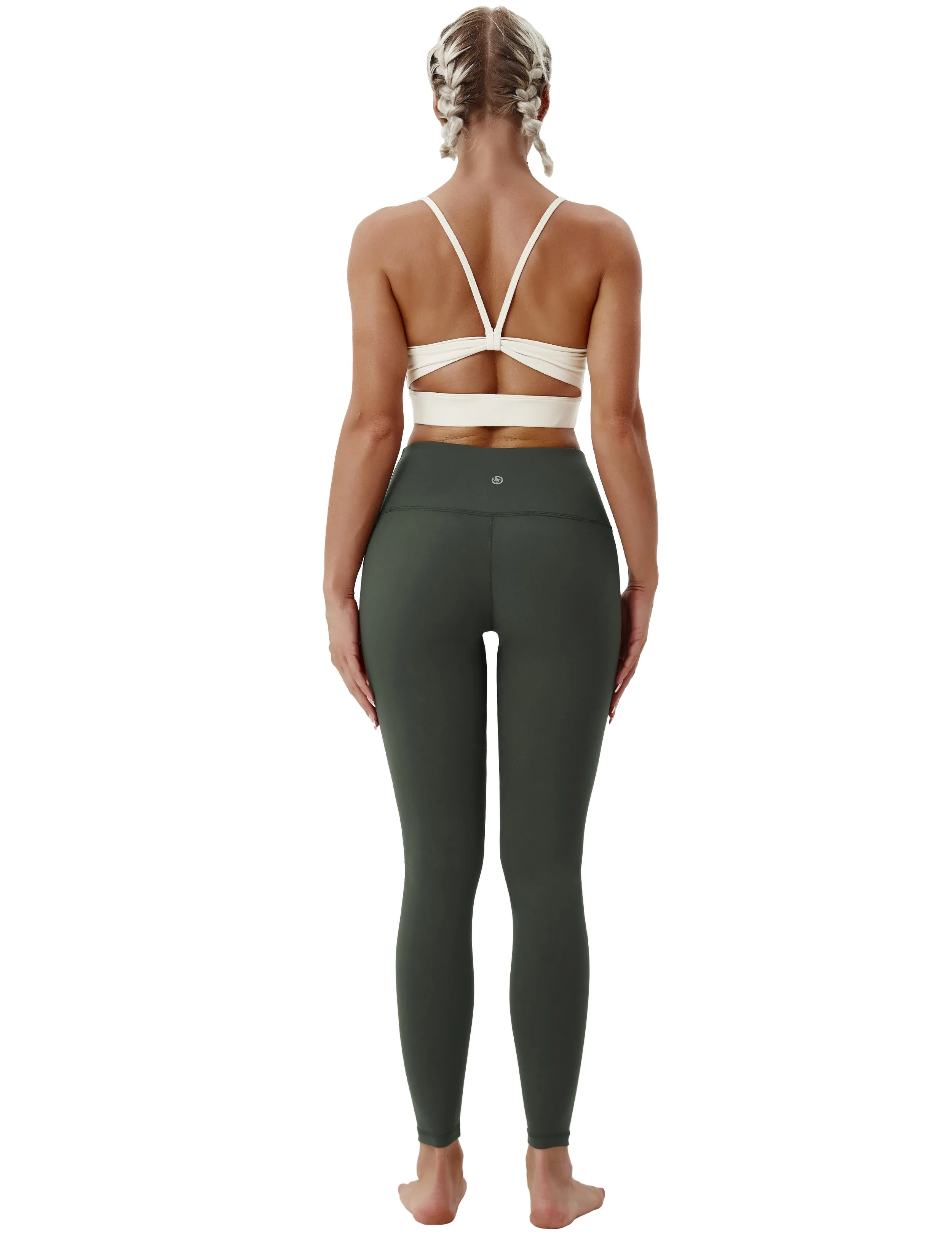 High Waist Tall Size Pants olivegray_Tall Size
