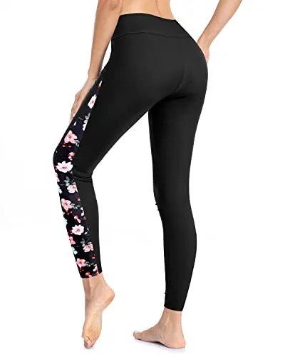 High Waisted Swim Pants Women's UPF 50  Rash Guard Swimsuit Pants