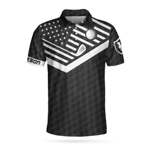 I Was One Under Today Custom Polo Shirt, Personalized Golf American Flag Golf Shirt For Men Coolspod