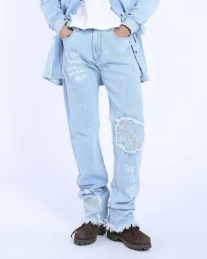 Jeans Embroidered Bandana