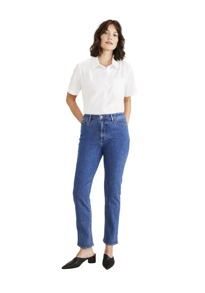 Jeans Mujer High Rise Slim Fit Medium Indigo