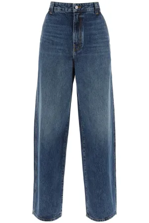 Khaite Bacall Wide Leg Jeans