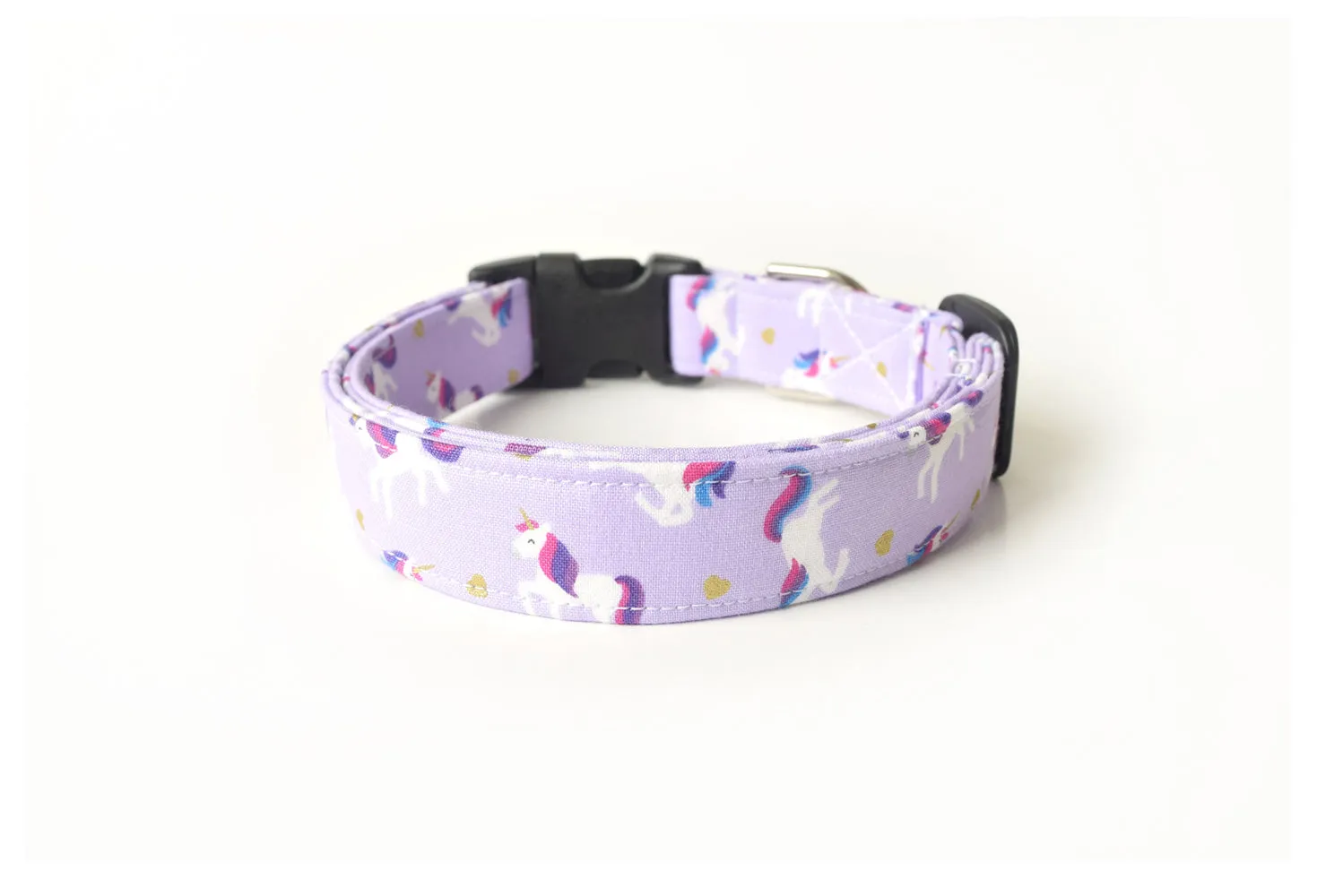 Lilac Purple Unicorn Dog Collar