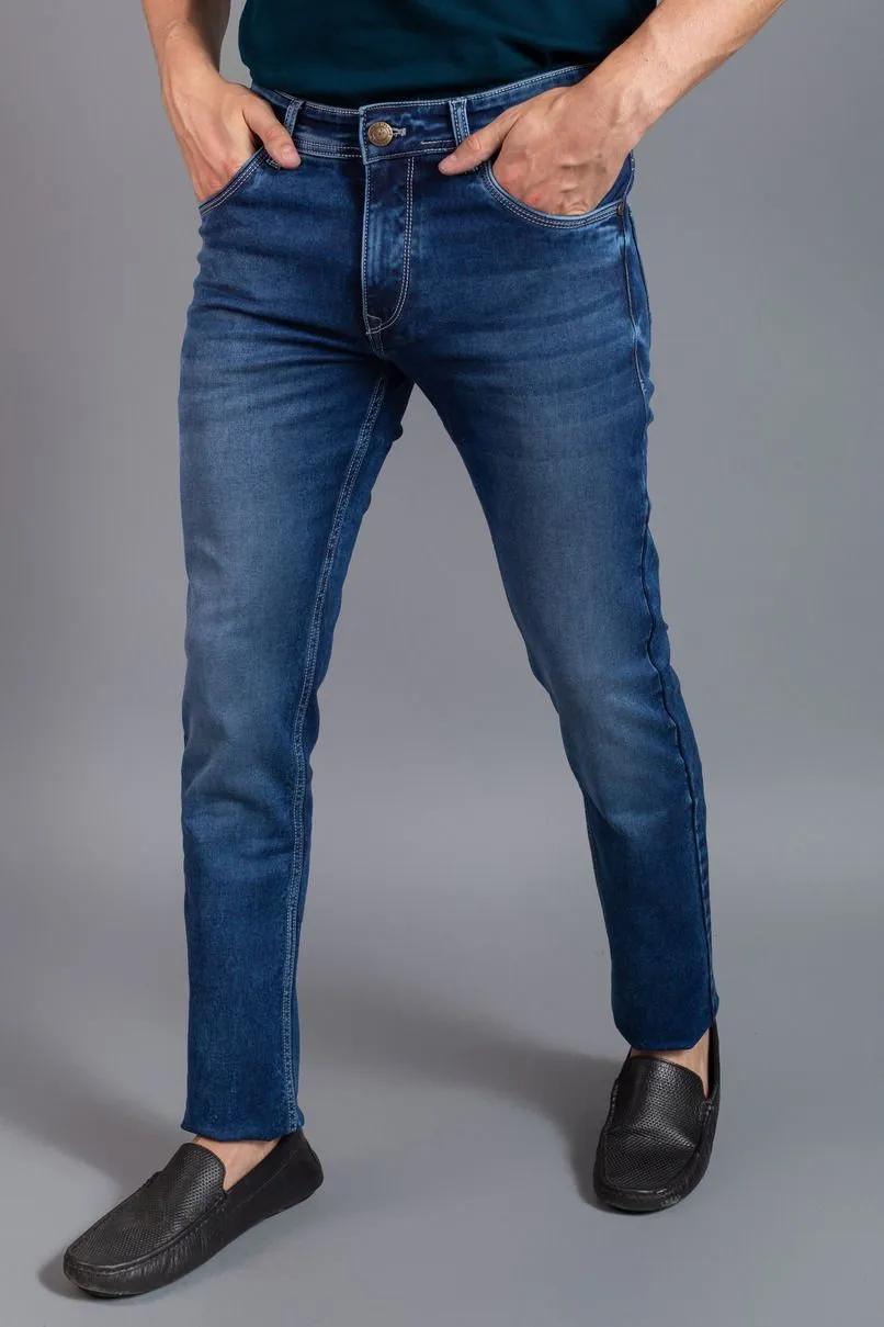 Medium Blue - Denim Jeans - Stain Proof