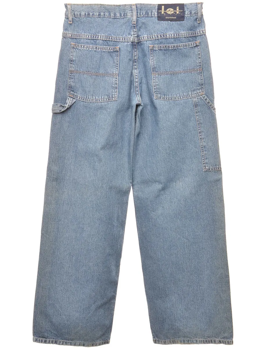 Medium Wash Lei 1990s Straight Fit Jeans - W31 L32