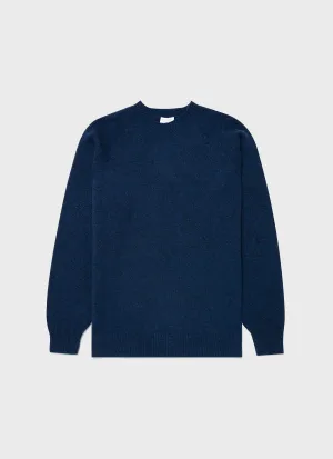 Men's Lambswool Crew Neck Jumper in Teal