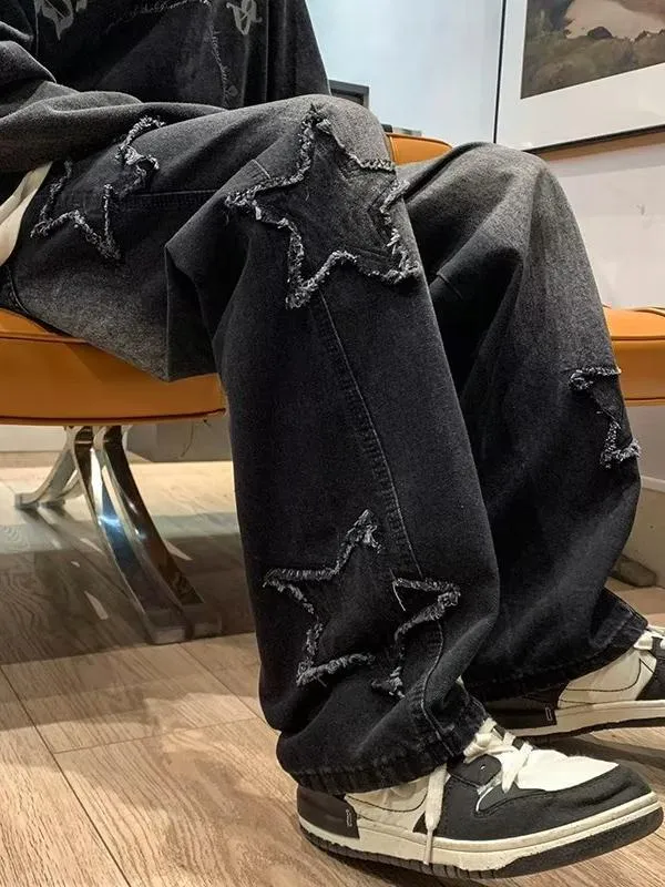 Men's Star Loose Straight Leg Jeans
