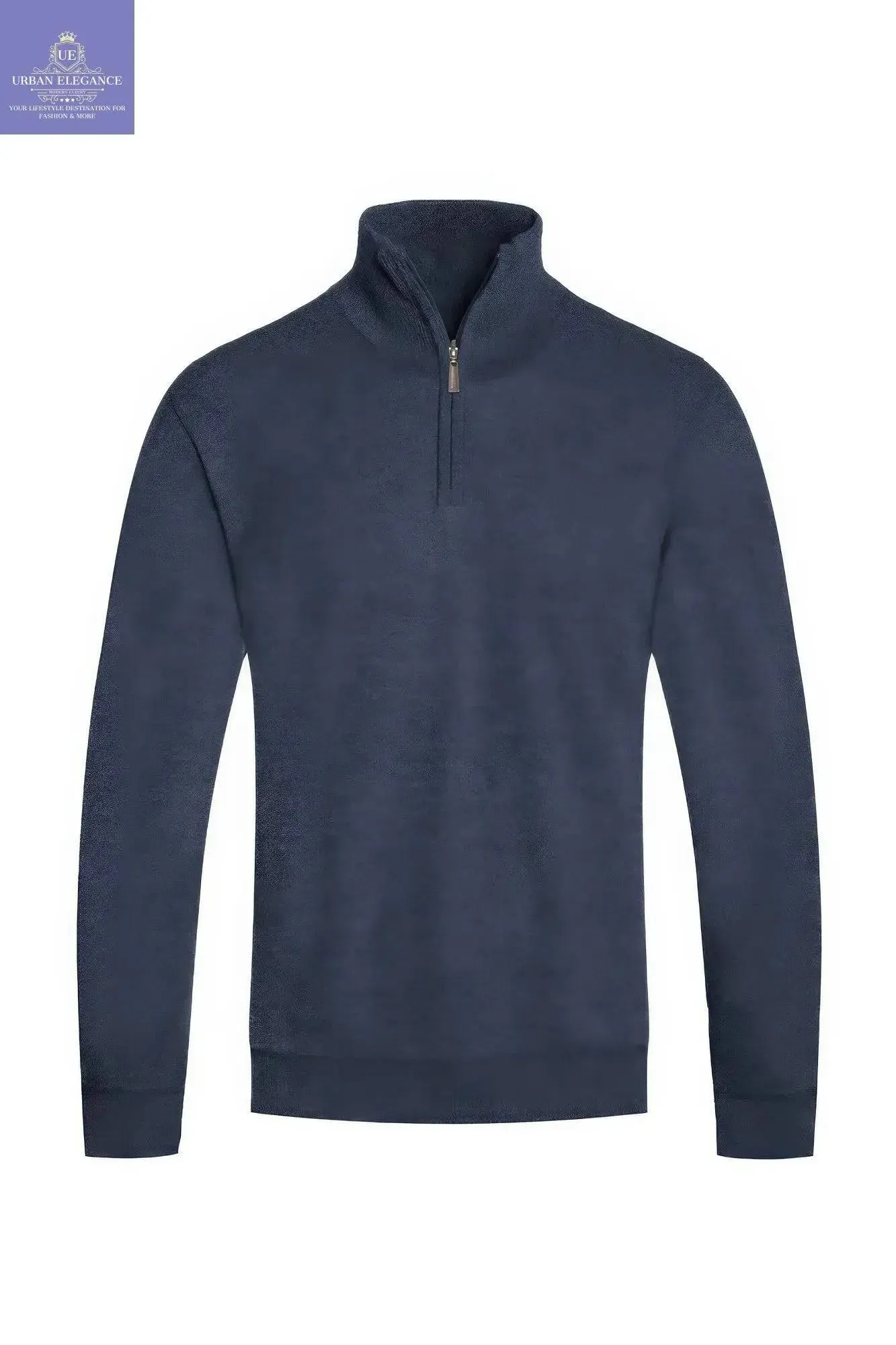 Men's Stylish Knit Quarter-Zip Pullover