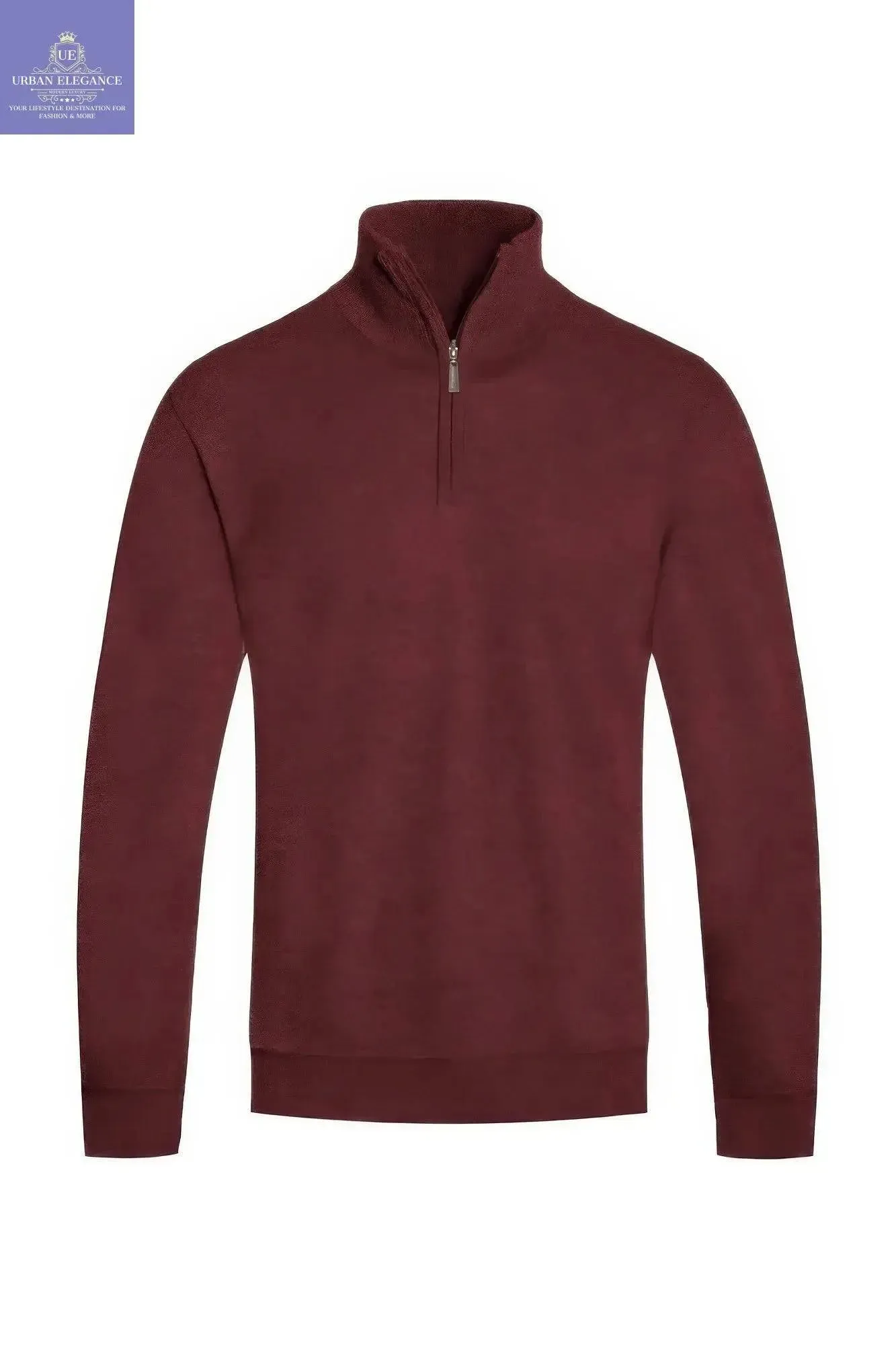 Men's Stylish Knit Quarter-Zip Pullover