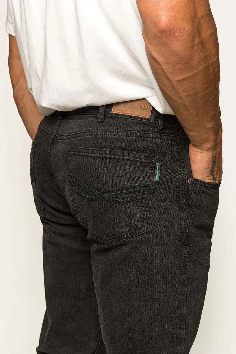 Muster Slim Straight Jean - Black