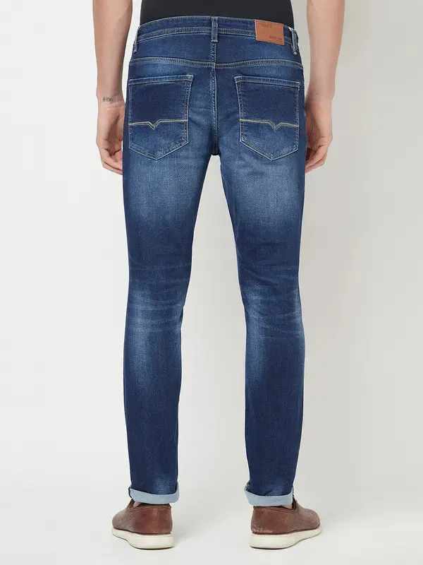Octave Men Blue Heavy Fade Cotton Stretchable Jeans