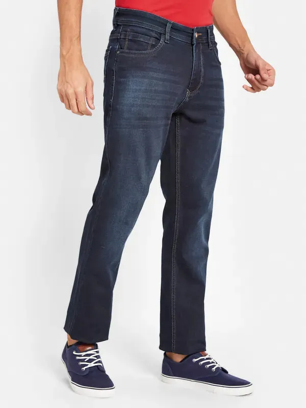Octave Men Mid-Rise Light Fade Cotton Jeans