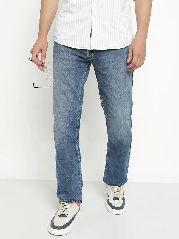 Octave Men Mid-Rise Light Shade Light Fade Stretchable Jeans