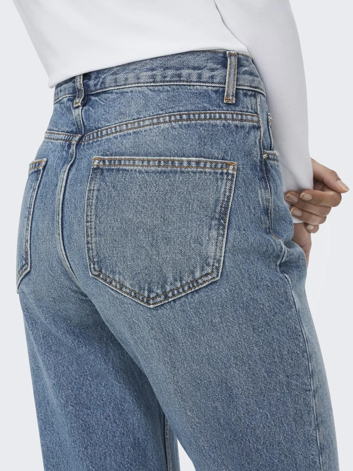 Only - Onlriley Life Str Dot353 - 4419747 Medium Blue Denim