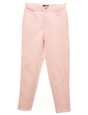 Pale Pink Tapered High Waist Jeans - W29 L30