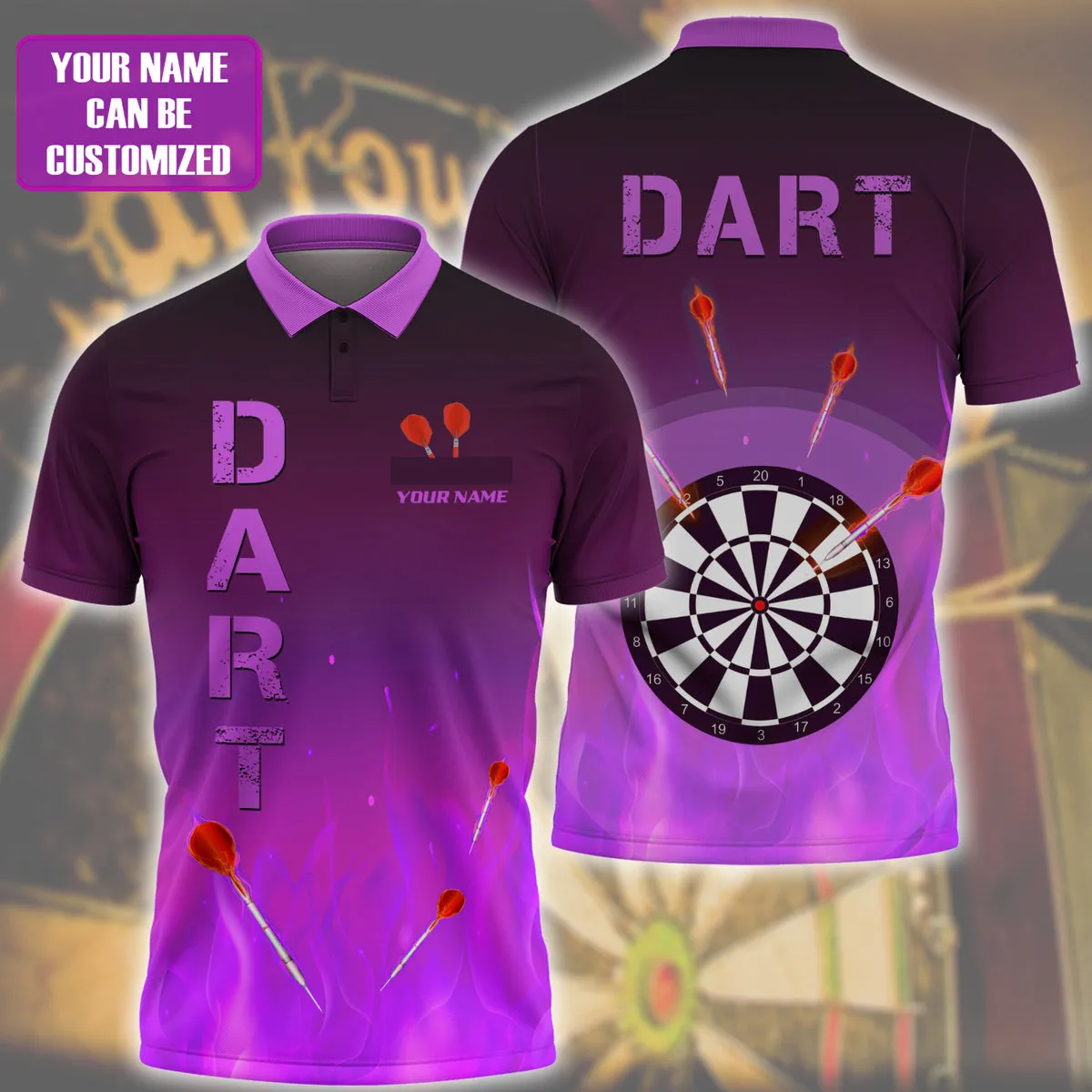 Personalized Dart Game Shirt Dart Fire Multi Color Player Darts Player Gift 3D Printed High Quality