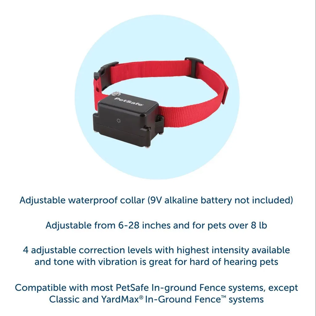 PetSafe Stubborn Dog In-Ground Receiver Collar, Black