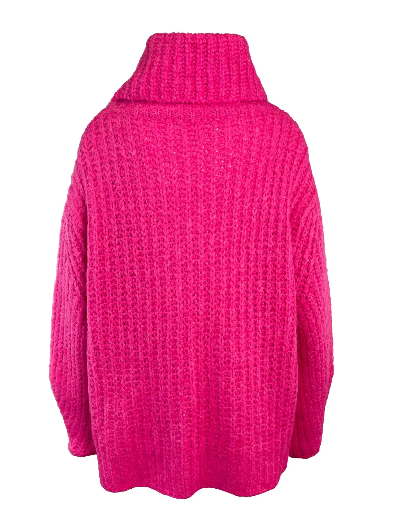 Pullover Rollkragen pink