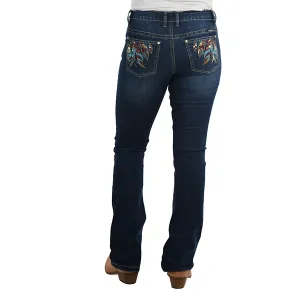 Pure Western Women's Lucinda Straight Leg Jean 32" Leg Midnight